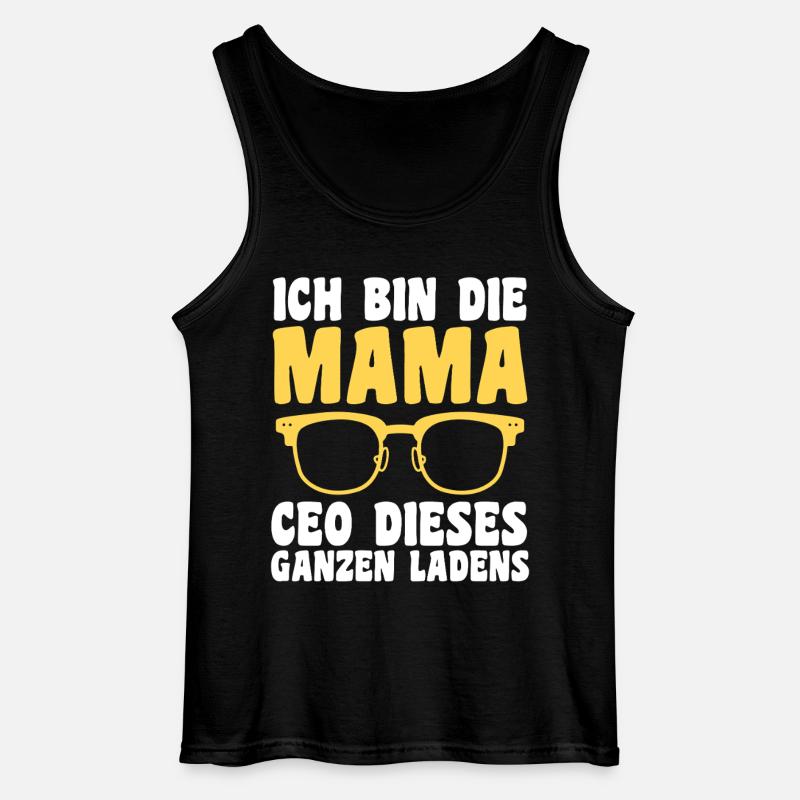 Mutter Team Mama - Gildan Männer Tank Top - Schwarz