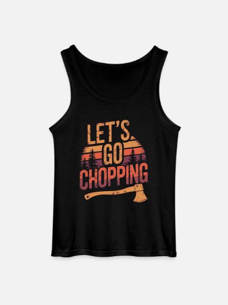 Holzfäller Holz hacken Baumfäller - Gildan Männer Tank Top - Schwarz