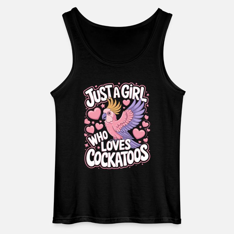 Kakadu Papagei Mädchen Spruch - Gildan Männer Tank Top - Schwarz