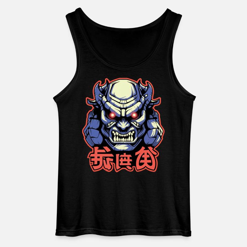 Der Japanische Samurai Dämon - Gildan Männer Tank Top - Schwarz