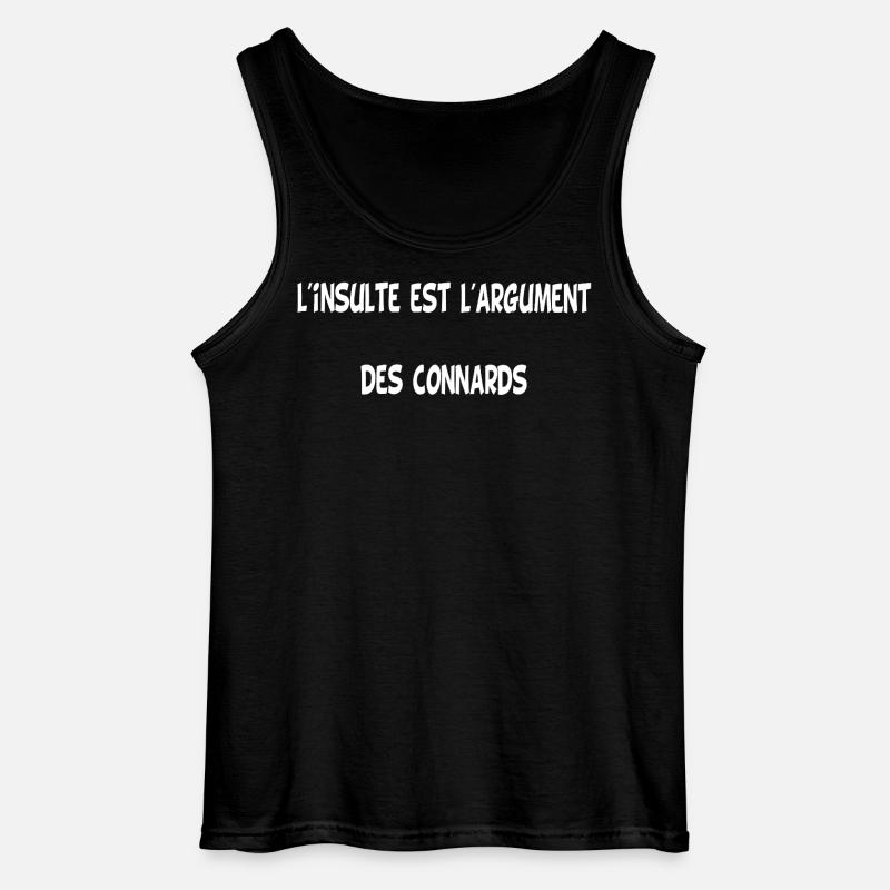 Die Beleidigung (weiß) - Gildan Männer Tank Top - Schwarz