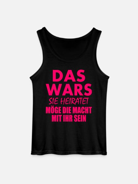 Das wars sie heiratet - Gildan Männer Tank Top - Schwarz