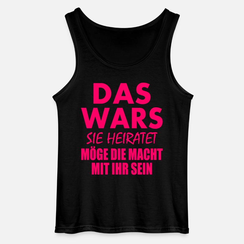 Das wars sie heiratet - Gildan Männer Tank Top - Schwarz
