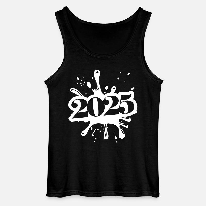 2025 klecks - Gildan Männer Tank Top - Schwarz
