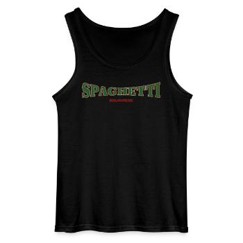Spaghetti bolognais - Débardeur Gildan Homme - noir - Devant - AI Model Male 185 dark (185cm)
