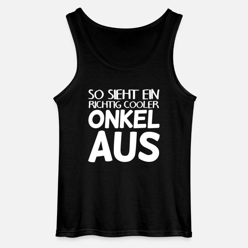 Onkel - Gildan Männer Tank Top - Schwarz