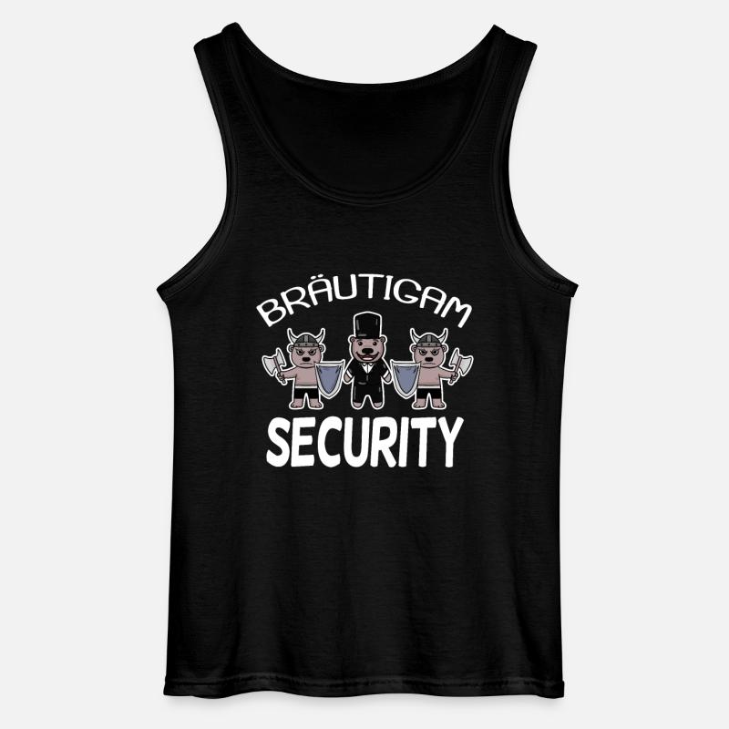 Bräutigam Security Wikinger - Gildan Männer Tank Top - Schwarz