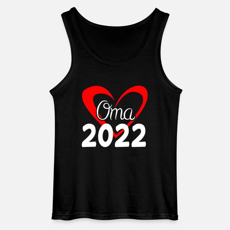 Oma 2022 - Werdende Oma - Gildan Männer Tank Top - Schwarz