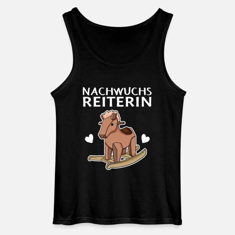 Reiterin Nachwuchs Pferd - Gildan Männer Tank Top - Schwarz
