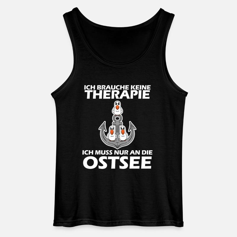 Ostsee Geschenk - Gildan Männer Tank Top - Schwarz