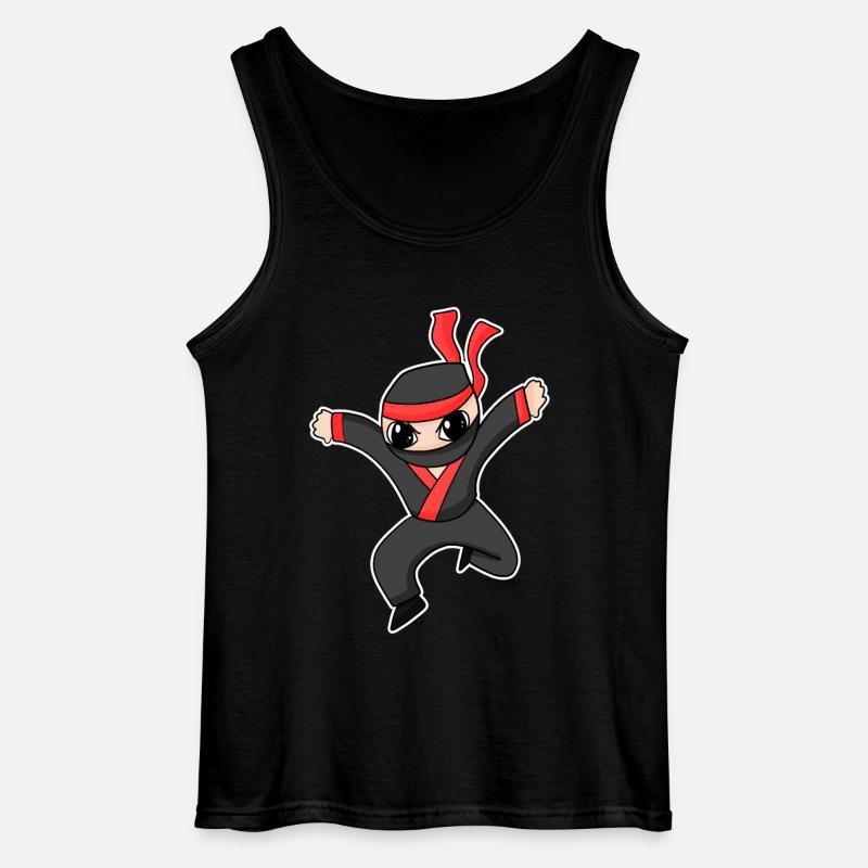 Ninja - Gildan Männer Tank Top - Schwarz