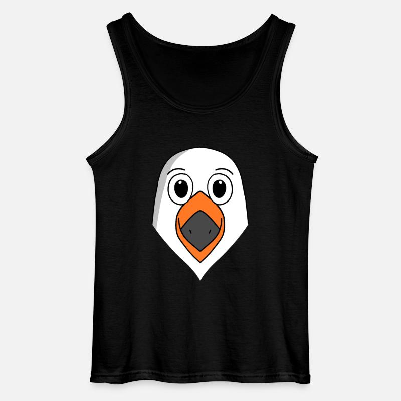 Möwe - Gildan Männer Tank Top - Schwarz