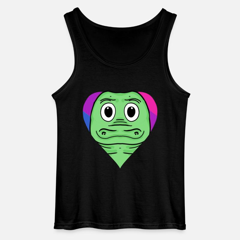 Bisexuell Krokodil Geschenk - Gildan Männer Tank Top - Schwarz