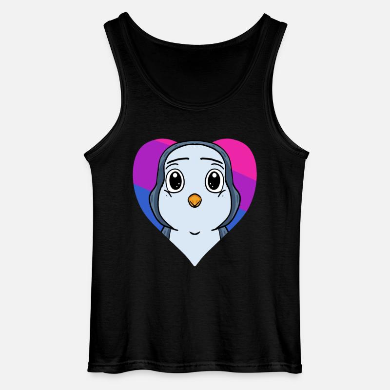 Bisexuell Pinguin Geschenk - Gildan Männer Tank Top - Schwarz