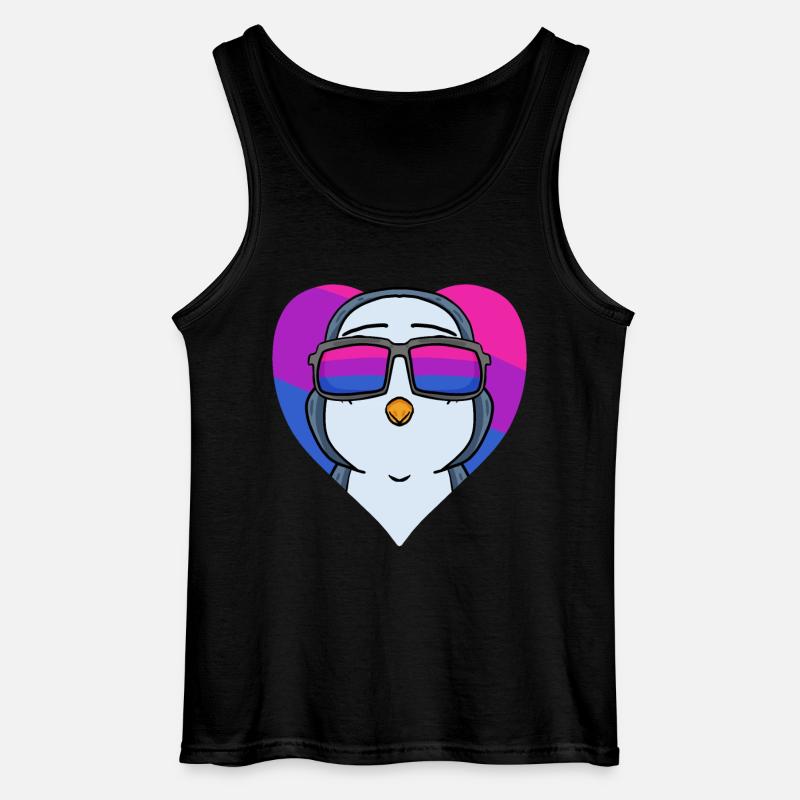 Bisexuell Pinguin Geschenk - Gildan Männer Tank Top - Schwarz