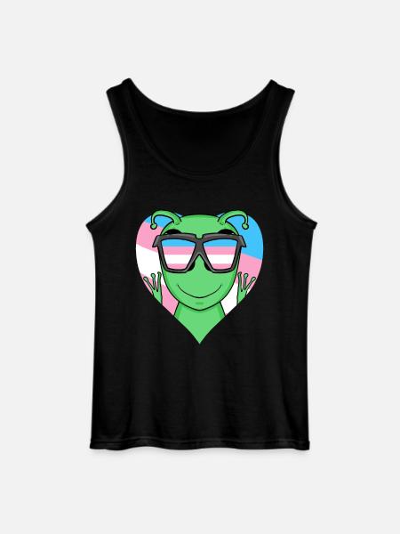 Transgender Transsexual Alien Gift - Gildan Men’s Tank Top - black
