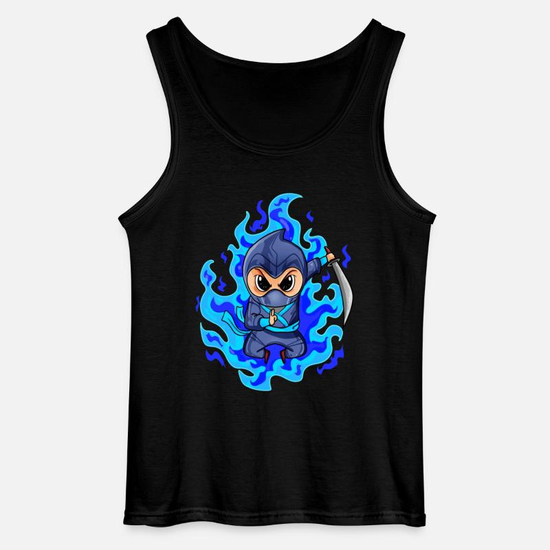Ninja - Gildan Männer Tank Top - Schwarz