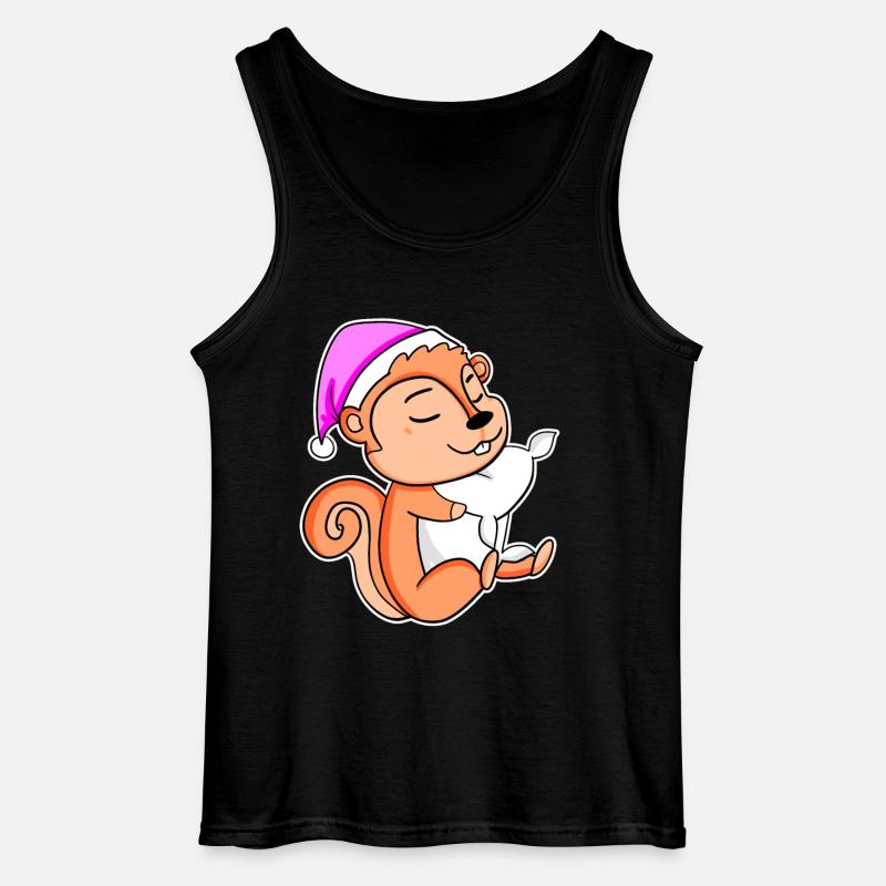 Eichhörnchen - Gildan Männer Tank Top - Schwarz