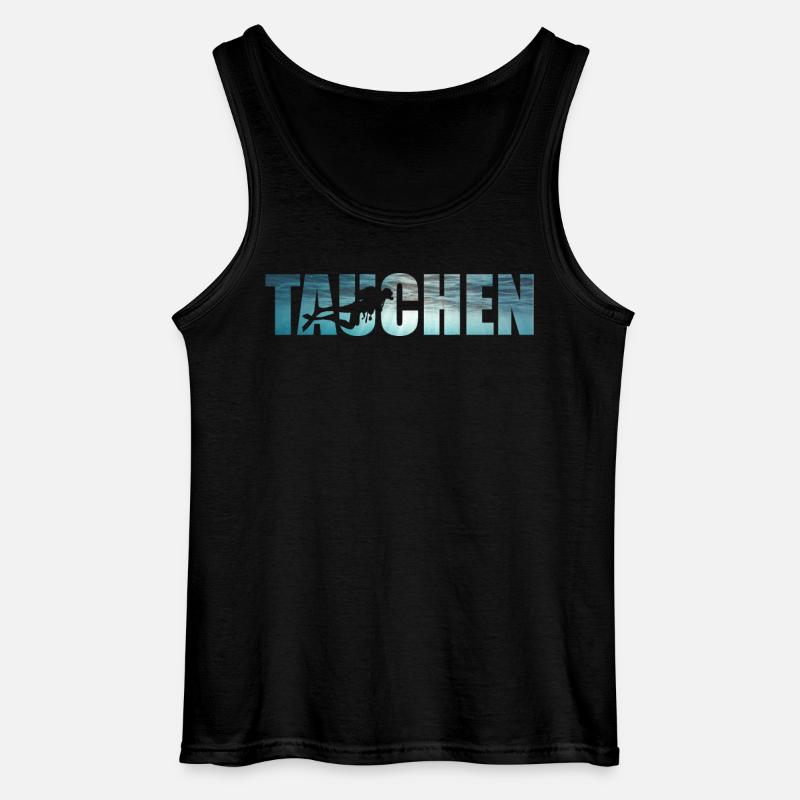 Taucher Dive Divemaster Tauchen Diver - Gildan Männer Tank Top - Schwarz