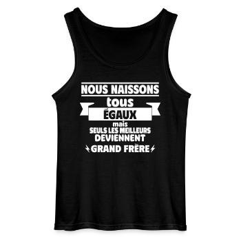 les meilleurs grand frère - Débardeur Gildan Homme - noir - Devant - AI Model Male 185 dark (185cm)