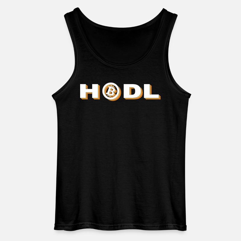 Bitcoin - Hodl - Gildan Männer Tank Top - Schwarz