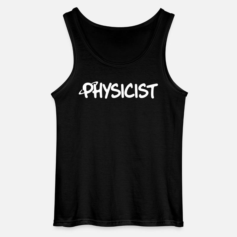 Physiker Schriftzug - Gildan Männer Tank Top - Schwarz