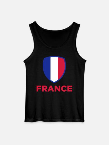 National Flag of Frankfreich - Gildan Men’s Tank Top - black