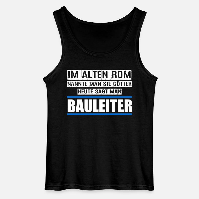 BAULEITER - Gildan Männer Tank Top - Schwarz