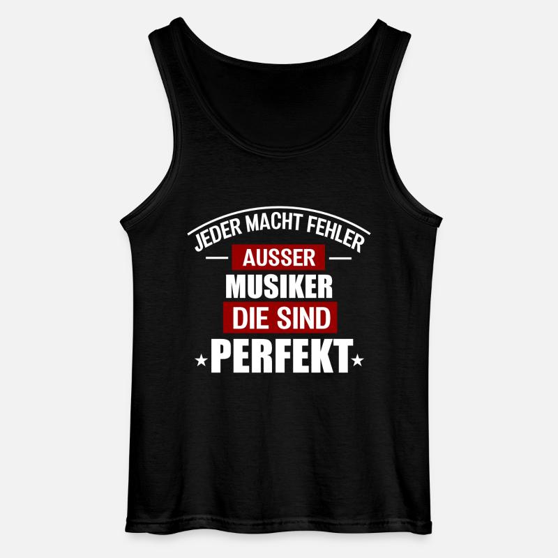 MUSIKER - Gildan Männer Tank Top - Schwarz