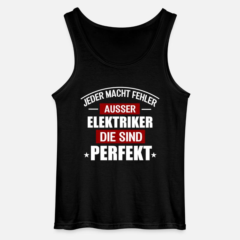 ELEKTRIKER - Gildan Männer Tank Top - Schwarz
