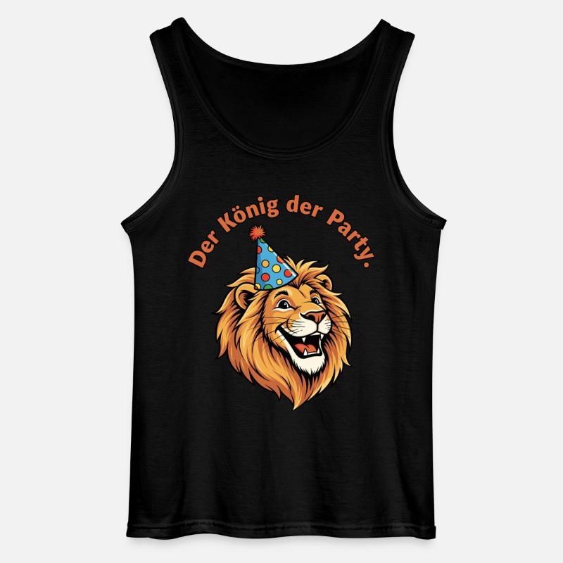 Der König der Party - Gildan Männer Tank Top - Schwarz