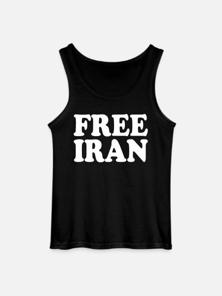 Free iran - Gildan Men’s Tank Top - black