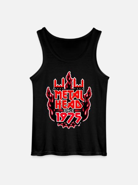 METALHEAD since 1975 - Gildan Männer Tank Top - Schwarz