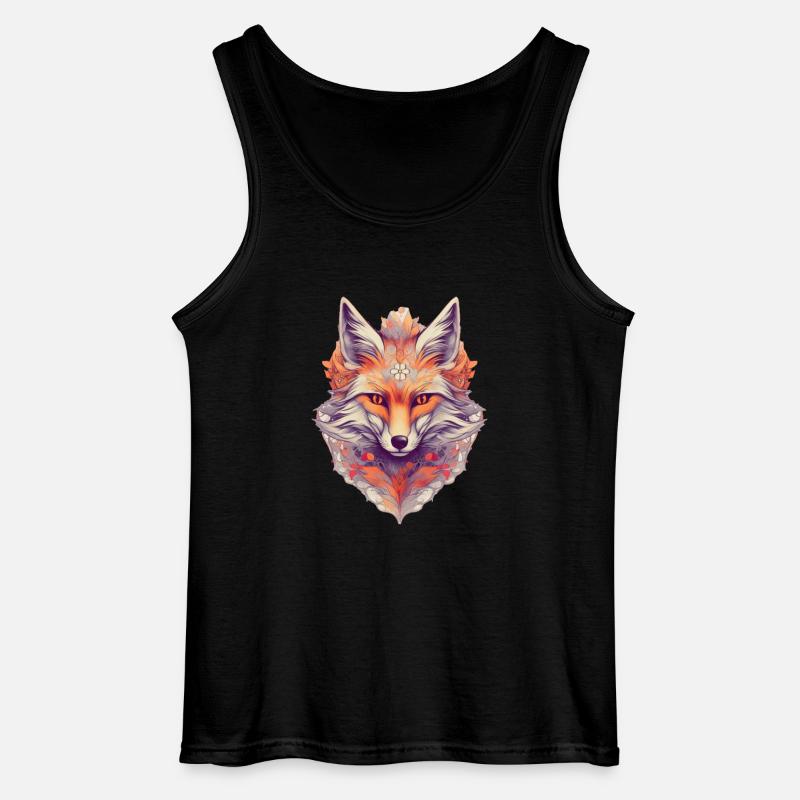 Fuchs - Gildan Männer Tank Top - Schwarz