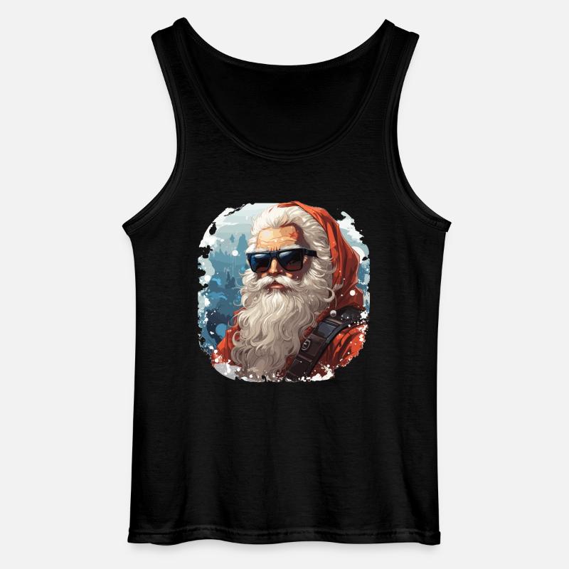 Weihnachtsmann - Illustration - Gildan Männer Tank Top - Schwarz