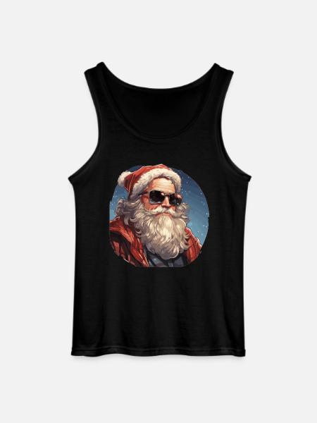 Weihnachtsmann - Illustration - Gildan Männer Tank Top - Schwarz