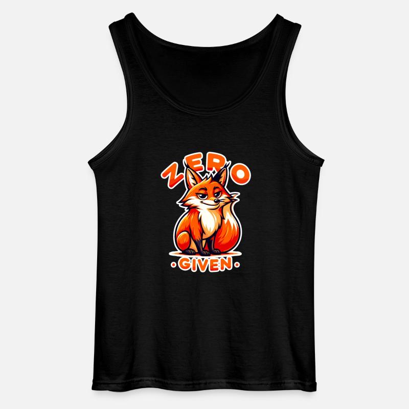 Zero Given - Fuchs Illustration - Gildan Männer Tank Top - Schwarz