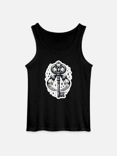 Unlock Dreams - Key Illustration - Gildan Men’s Tank Top - black
