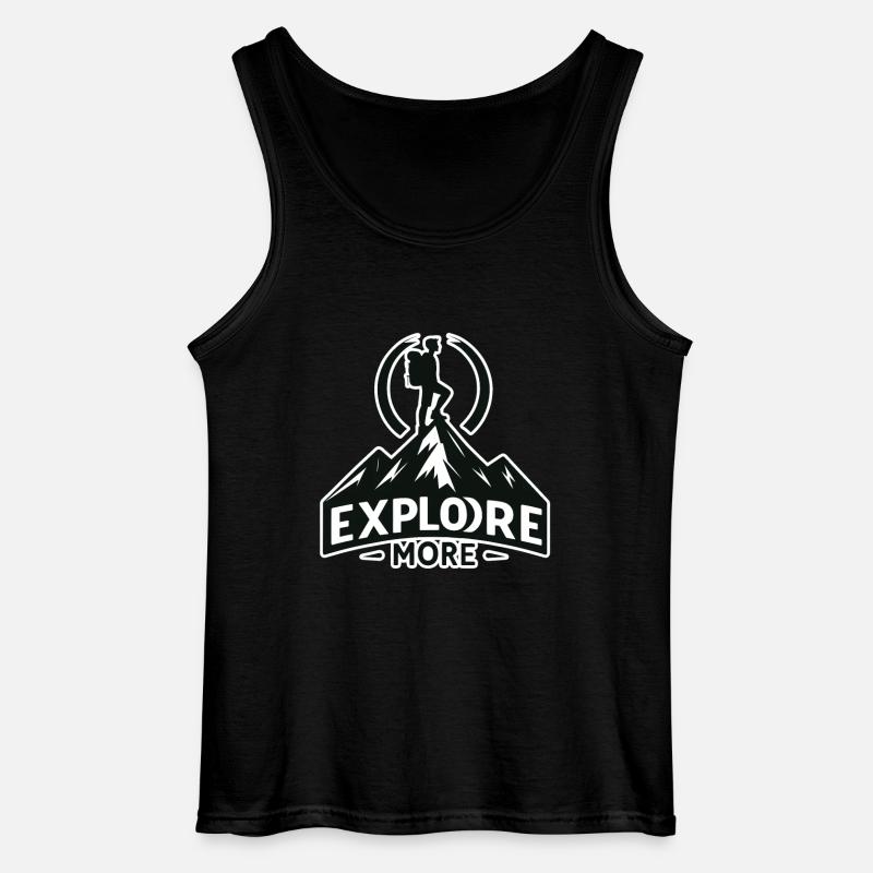 Explore more - Wanderer - Gildan Men’s Tank Top - black