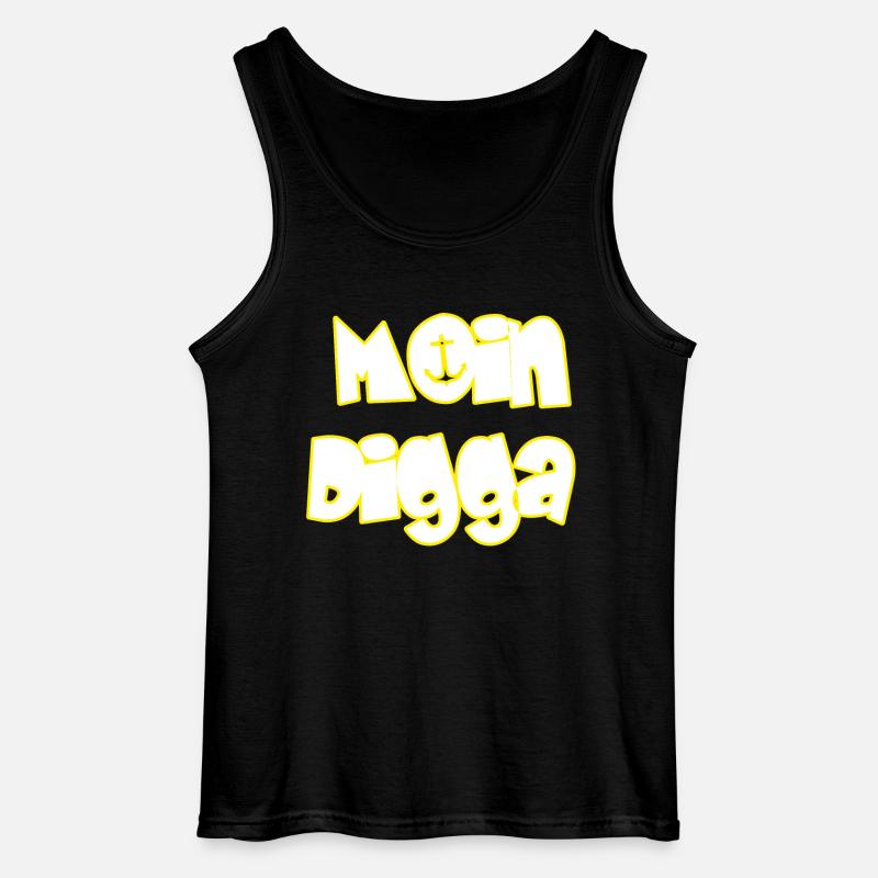 Moin Digga - Gildan Männer Tank Top - Schwarz