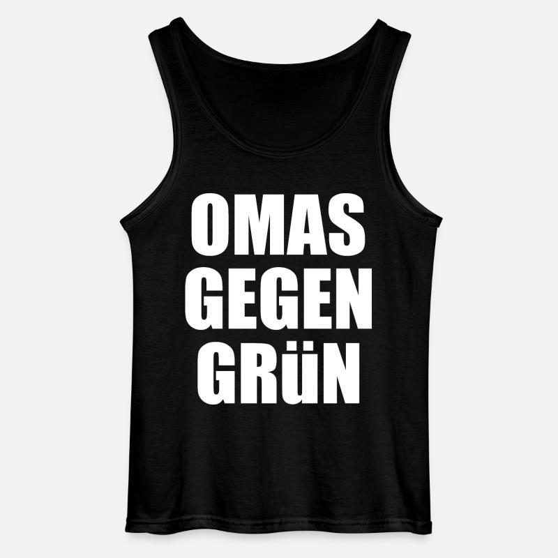Omas gegen grün - Gildan Männer Tank Top - Schwarz