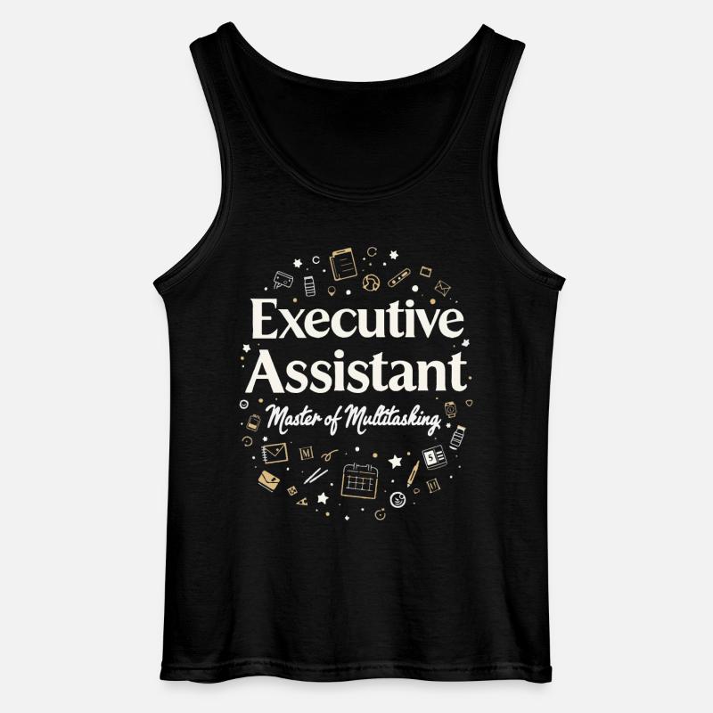 Assistent der Geschäftsführung Multitasking Expert - Gildan Männer Tank Top - Schwarz