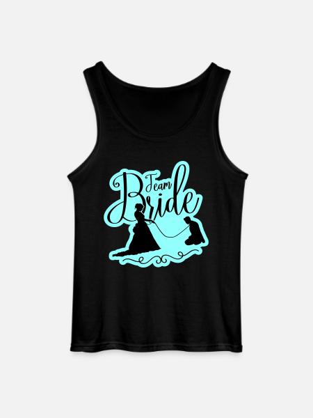 Team Bride Wedding Hen - Gildan Men’s Tank Top - black