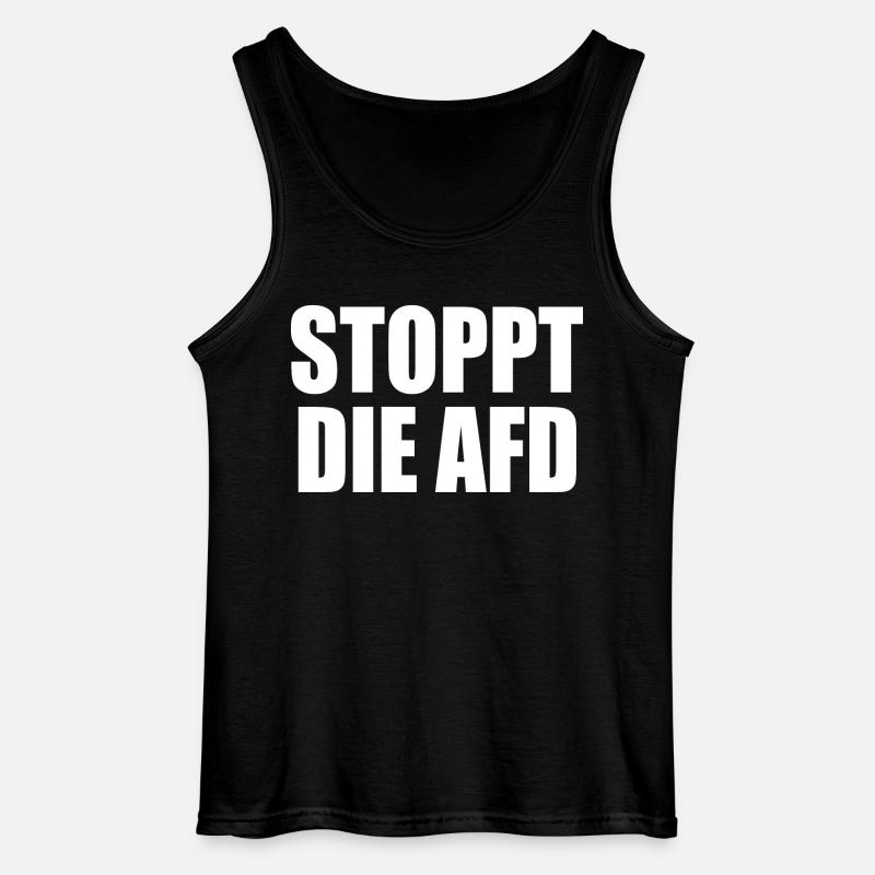 Stoppt die afd - Gildan Männer Tank Top - Schwarz