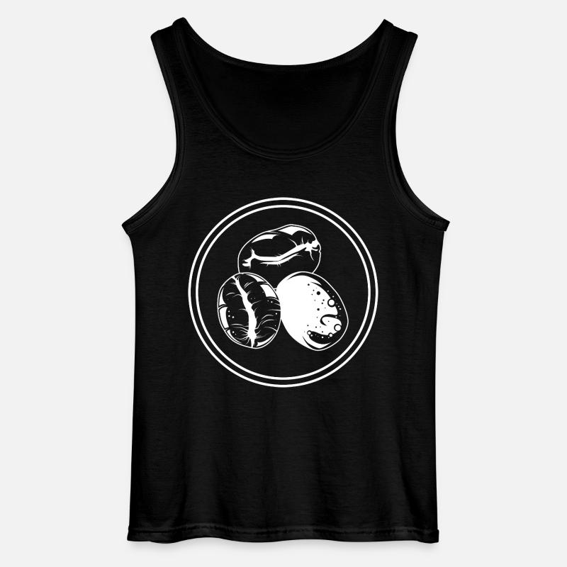Coffee Bean Icon Coffee - Gildan Men’s Tank Top - black