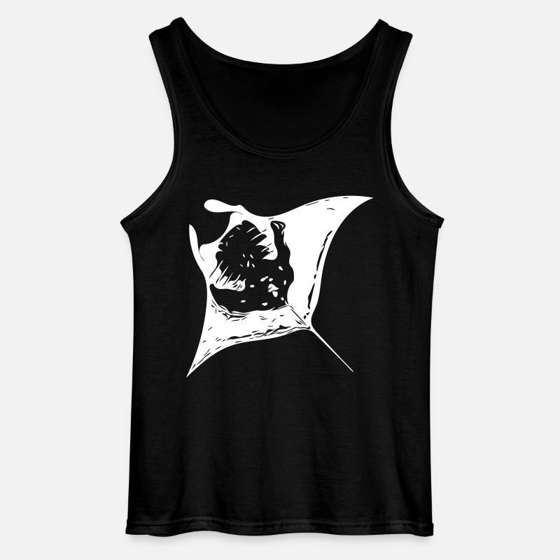 Manta Ray - Teufelsrochen - Gildan Männer Tank Top - Schwarz