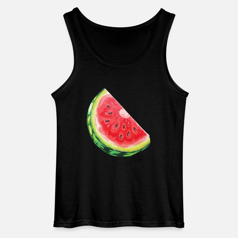 Wassermelonenscheibe Durst Löschen - Gildan Männer Tank Top - Schwarz