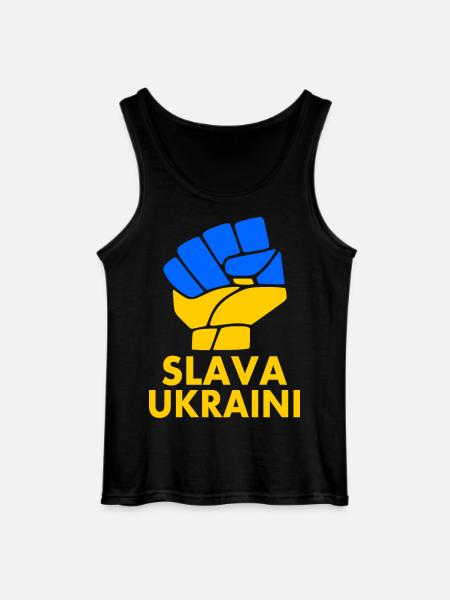 Slava ukraini - Gildan Men’s Tank Top - black