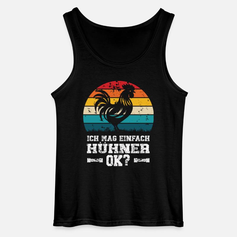 Ich mag Hühner - Gildan Männer Tank Top - Schwarz