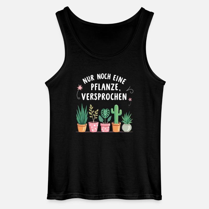 nur noch eine Pflanze, versprochen - Gildan Männer Tank Top - Schwarz